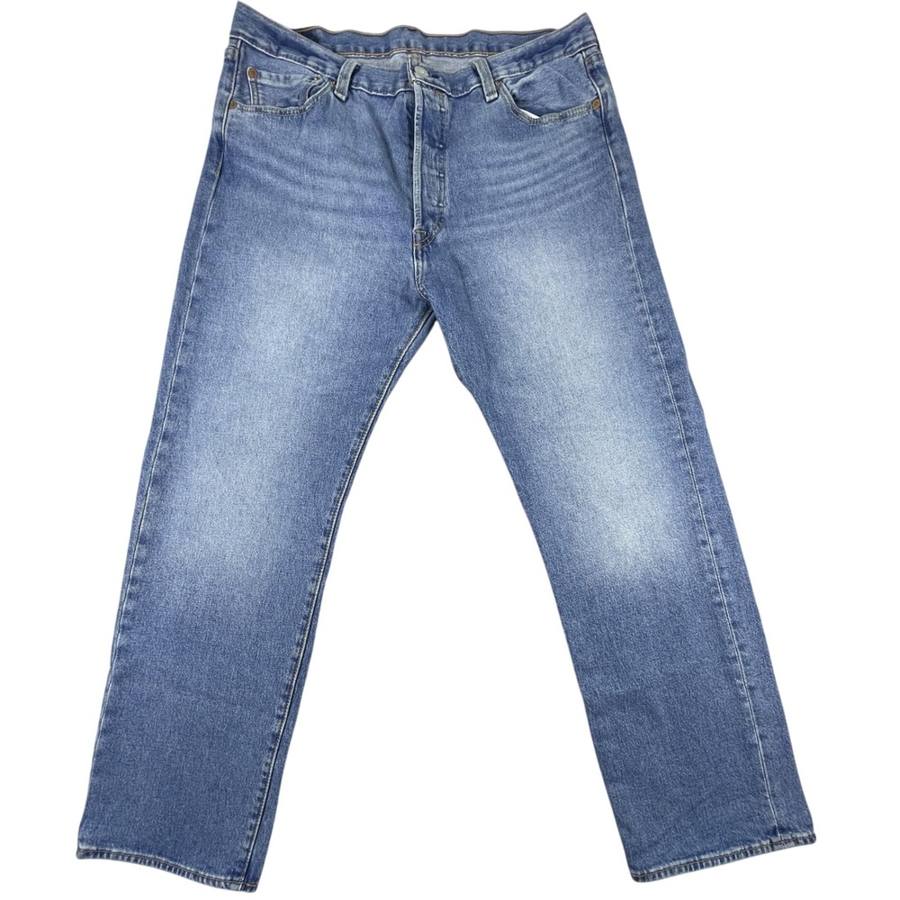 Levi's Jeans Mens 36x30 Blue 501 Original Fit Button Fly Straight Leg Denim
